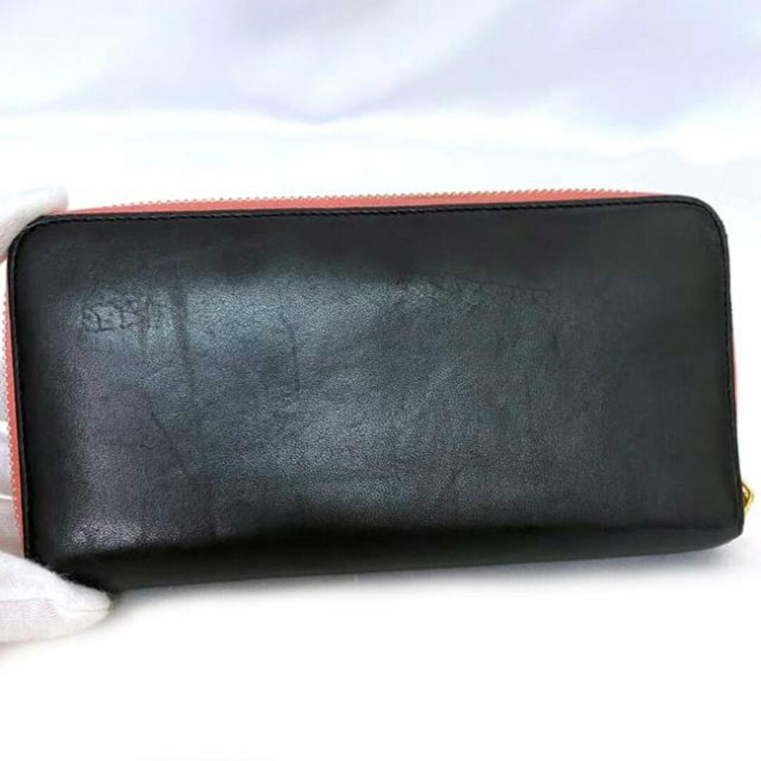 LOEWE - ロエベ ラウンドファスナー 長財布 ブラック ピンク LOEWE - ロエベ ラウンドファスナー 長財布 ブラック ピンク