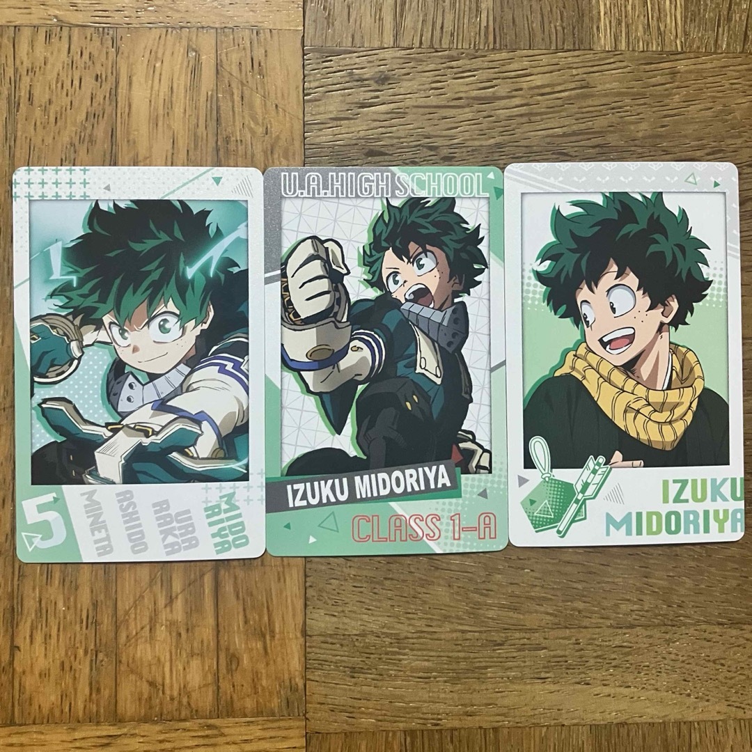 緑谷出久 デク ヒロアカ カード 公式グッズ 僕のヒーローアカデミア エンタメ/ホビーのおもちゃ/ぬいぐるみ(キャラクターグッズ)の商品写真