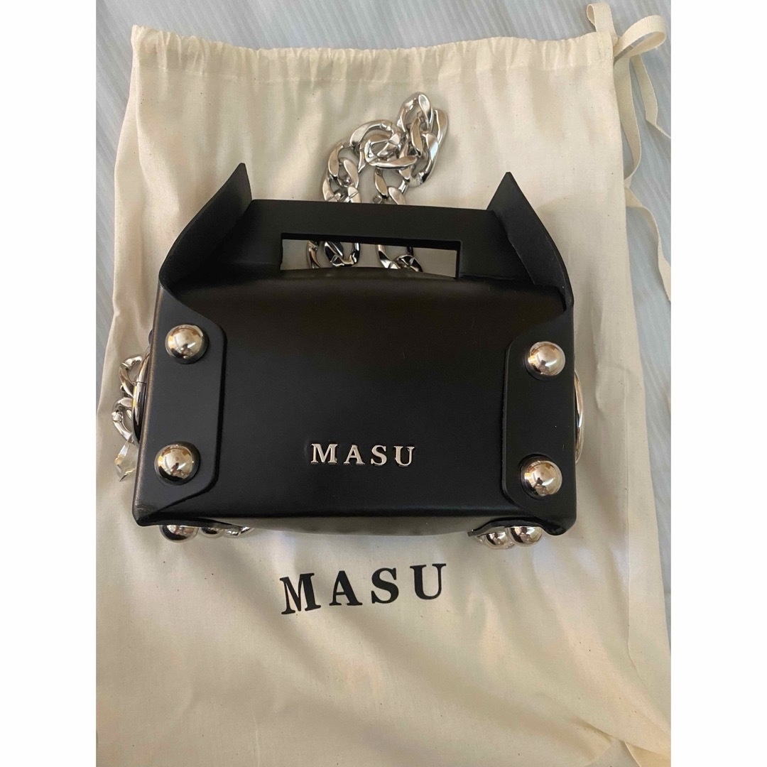 MASU 24AW Leather Cake Mini Bag (BLACK) MASU 24AW Leather Cake Mini Bag (BLACK)