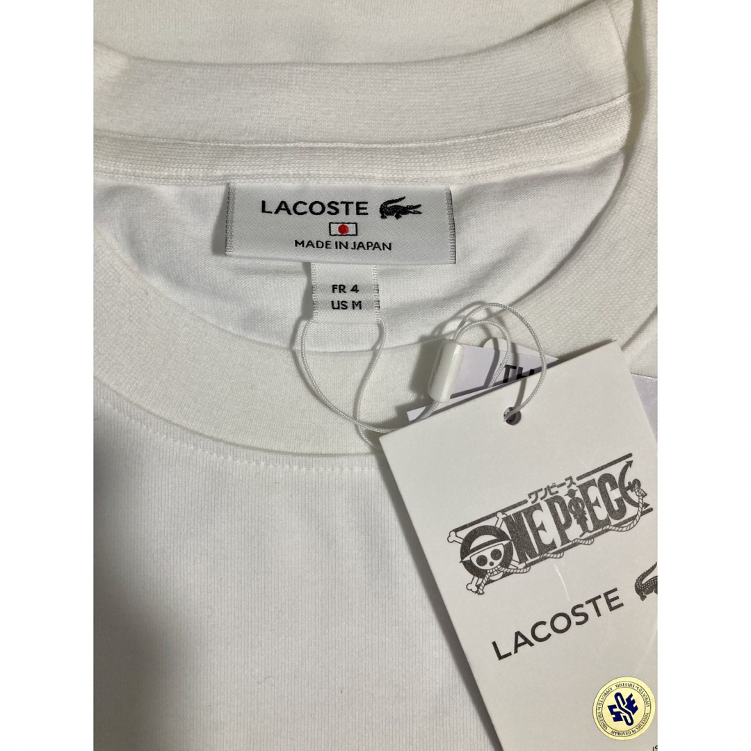 LACOSTE - ワンピースコラボ ラコステ tシャツ Lサイズ ホワイト LACOSTE - ワンピースコラボ ラコステ tシャツ Lサイズ ホワイト