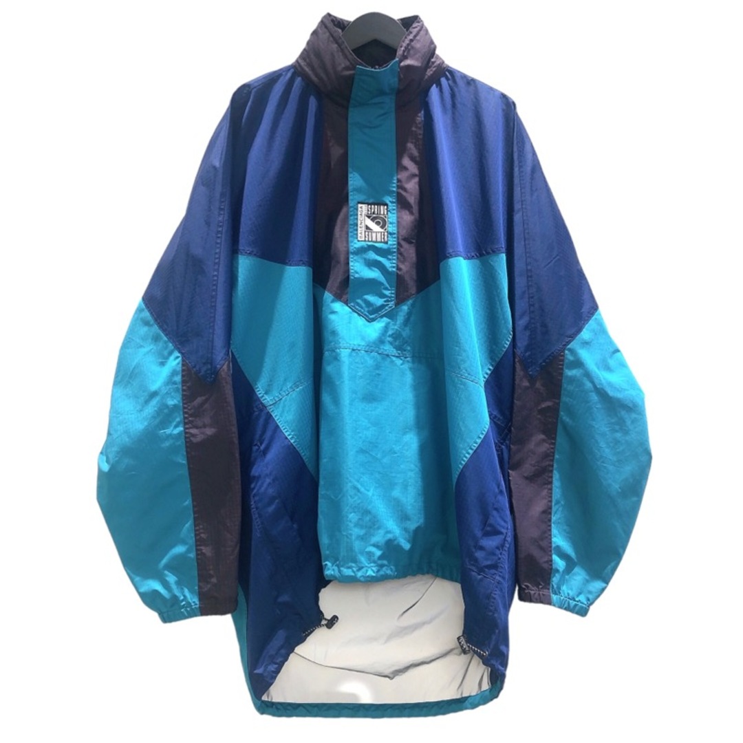 BALENCIAGA - 　バレンシアガ BALENCIAGA ダブルヘムウィンドブレーカー サイズ46 ブルー メンズ その他トップス