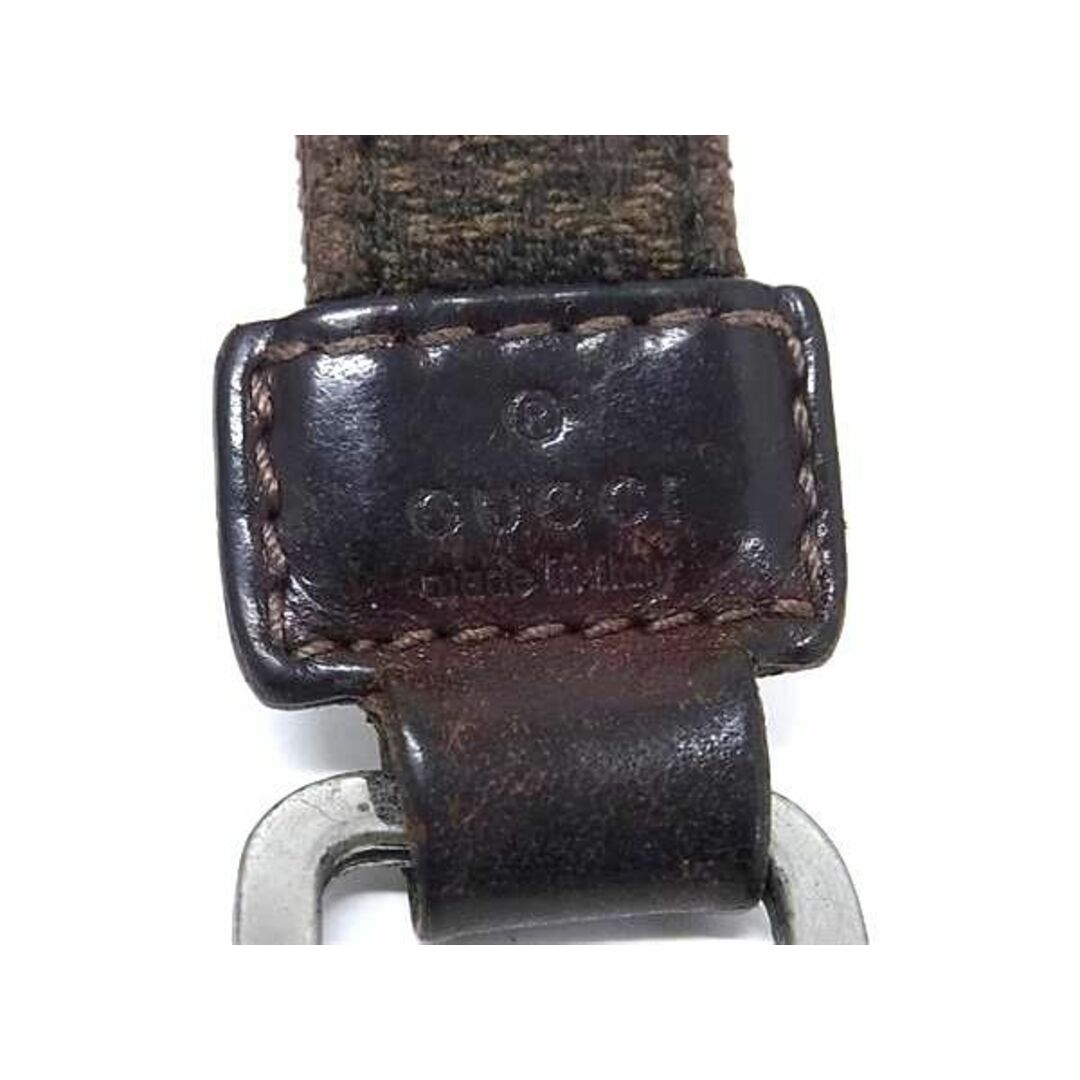 GUCCI - GUCCI グッチ 074836 GGキャンバス×レザー キーホルダー GUCCI - GUCCI グッチ 074836 GGキャンバス×レザー キーホルダー
