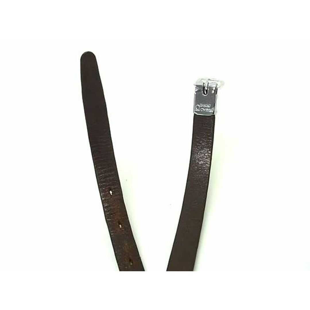 OMEGA - OMEGA オメガ クロコダイル型押しレザー シルバー金具 OMEGA - OMEGA オメガ クロコダイル型押しレザー シルバー金具