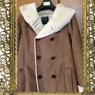 ダブルクローゼット(w closet)の＊ボアあったかコート＊(ロングコート)