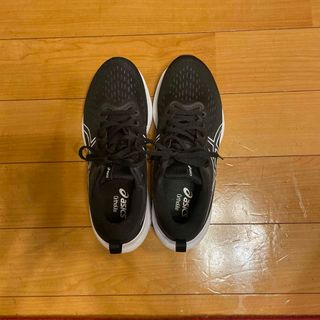 アシックスショウジ(asics)のasicsスニーカー25.0㎝黒(スニーカー)