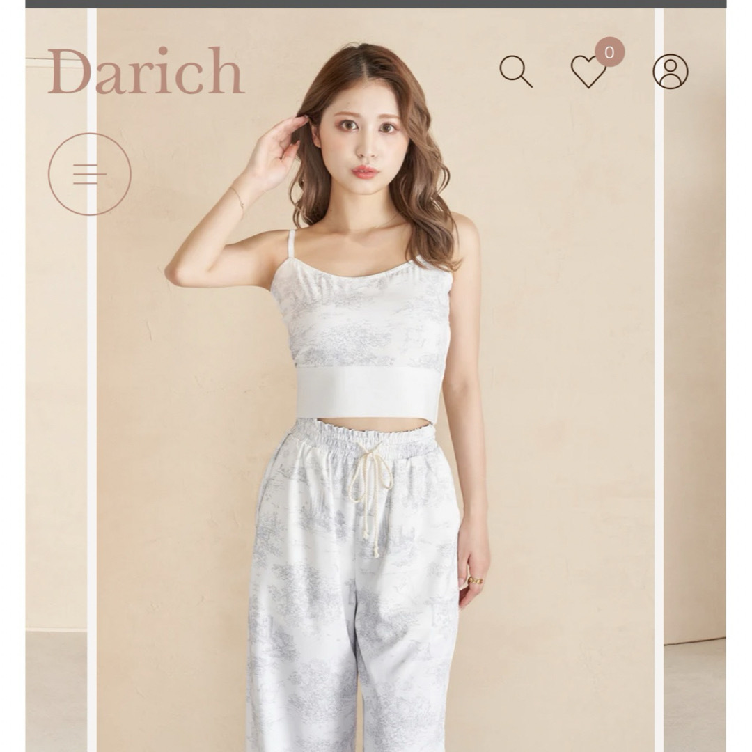 Darich(ダーリッチ)の【値下げしました！新品】Darich ジュイパターンサマーセットアップ レディースのトップス(ベアトップ/チューブトップ)の商品写真