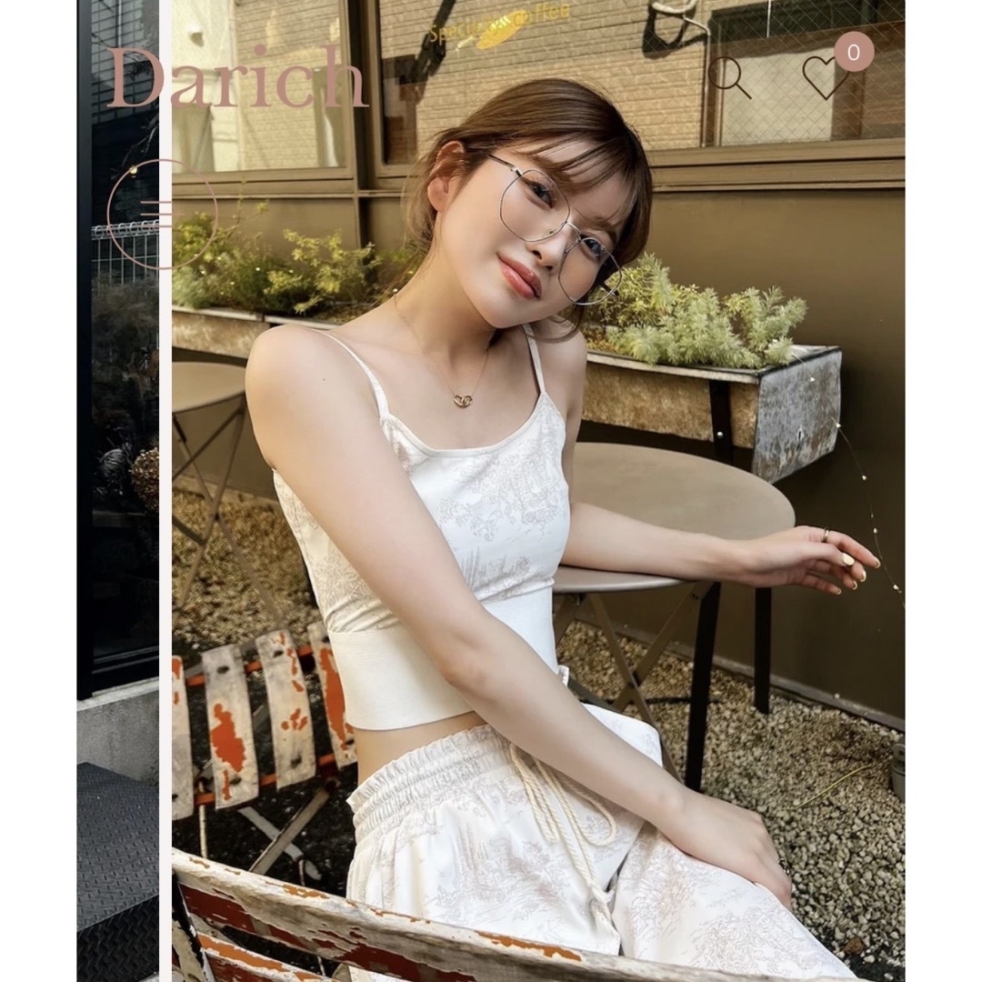 Darich(ダーリッチ)の【値下げしました！新品】Darich ジュイパターンサマーセットアップ レディースのトップス(ベアトップ/チューブトップ)の商品写真