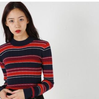 マウジー(moussy)のmoussy大人気マルチボーダートップス(Tシャツ(長袖/七分))