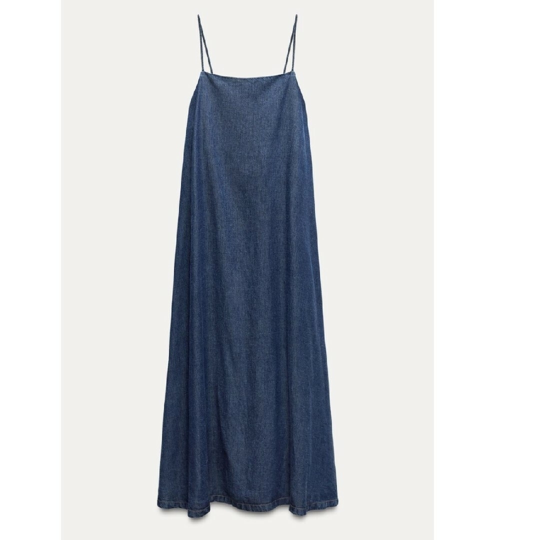 ZARA - 定価以下 タグ付き ZARA デニム TRF ワンピース フルイド ZARA - 定価以下 タグ付き ZARA デニム TRF ワンピース フルイド