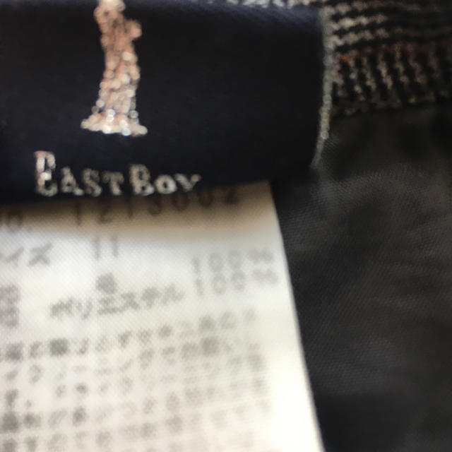EASTBOY(イーストボーイ)のEAST BOYグレンチェックスカート11号 レディースのスカート(ミニスカート)の商品写真