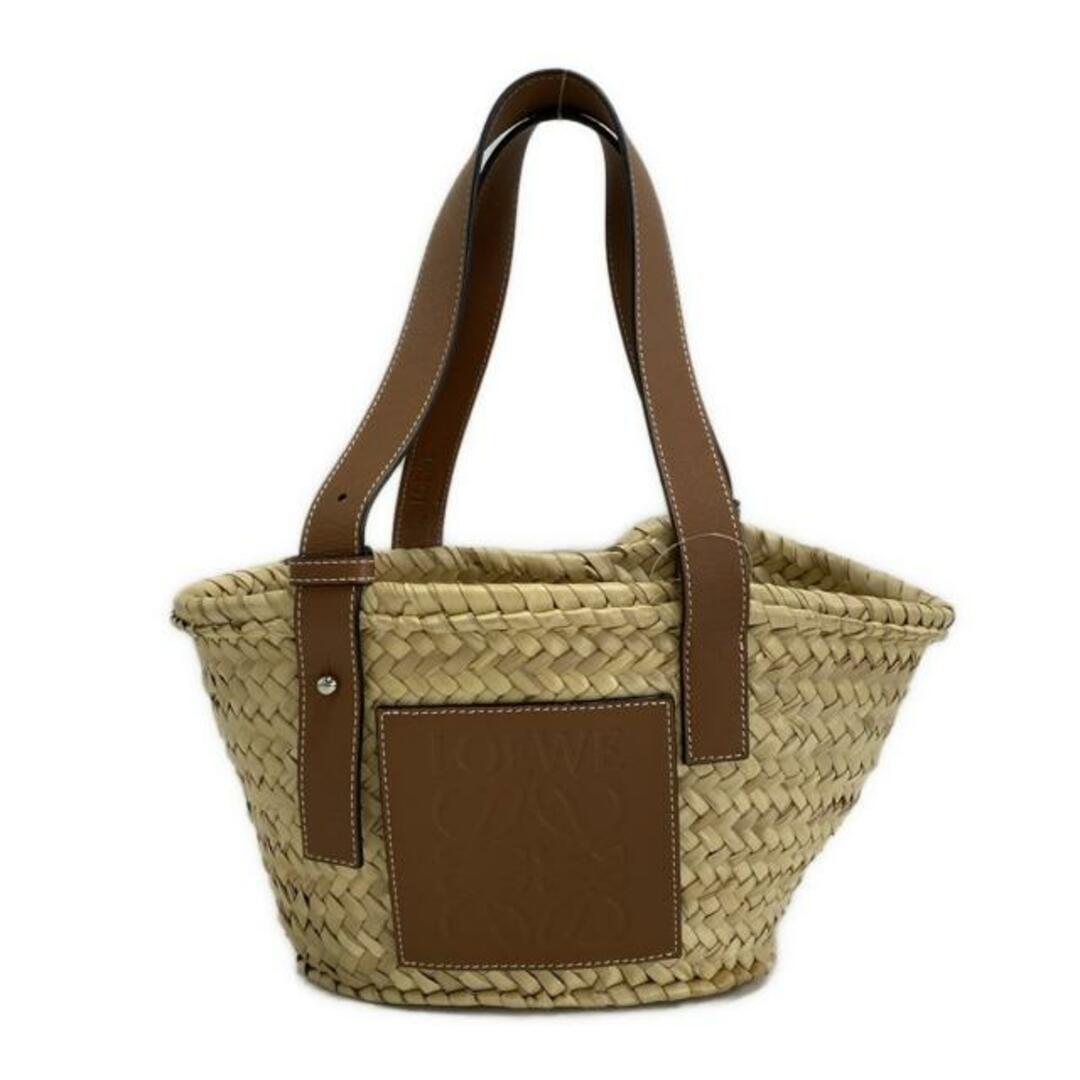 LOEWE(ロエベ) トートバッグ バスケット ベージュ×ブラウン かご LOEWE(ロエベ) トートバッグ バスケット ベージュ×ブラウン かご