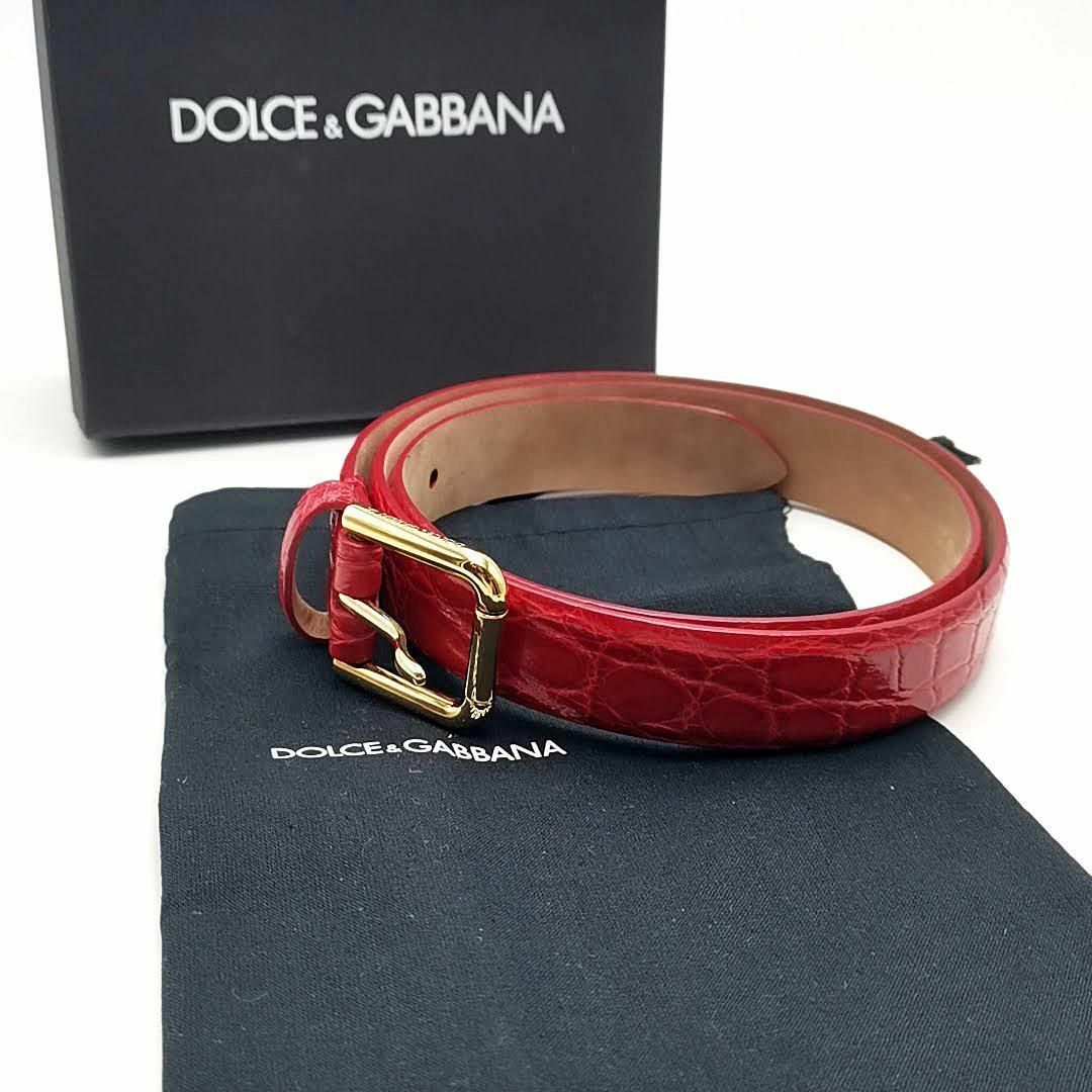 超美品 ドルチェ&ガッバーナ ベルト レザー 伊製 03-24071605 超美品 ドルチェ&ガッバーナ ベルト レザー 伊製 03-24071605