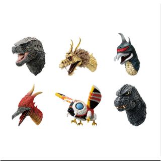バンダイ(BANDAI)の一番くじ ゴジラ×コング 新たなる帝国  F賞　モンスターヘッドマグネット全6種(アニメ/ゲーム)