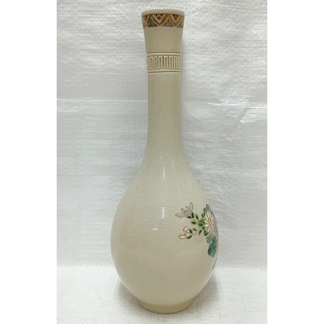 薩摩焼 白薩摩 廣田窯 金彩花絵 鶴首花瓶 一輪挿しの通販 by 薩摩焼 白薩摩 廣田窯 金彩花絵 鶴首花瓶 一輪挿しの通販 by