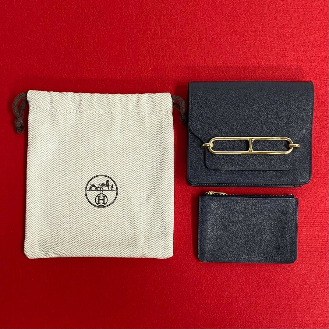 HERMES - 極 美品 袋付き Z 刻印 HERMES エルメス ロウリス ルリ HERMES - 極 美品 袋付き Z 刻印 HERMES エルメス ロウリス ルリ