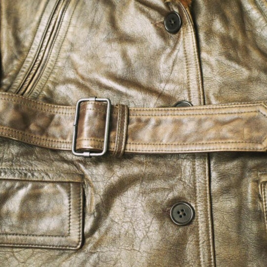 RRL - RRL ダブルアールエル シアリングカラー レザージャケット RRL - RRL ダブルアールエル シアリングカラー レザージャケット