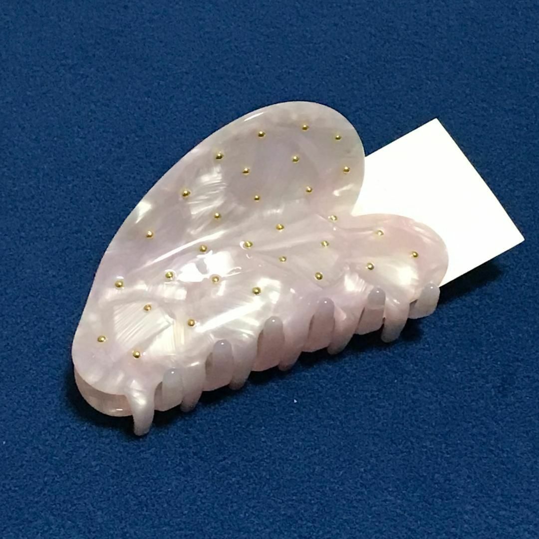 POTETE ストーン ハートクリップ ピンク ヘアアクセサリー POTETE ストーン ハートクリップ ピンク ヘアアクセサリー