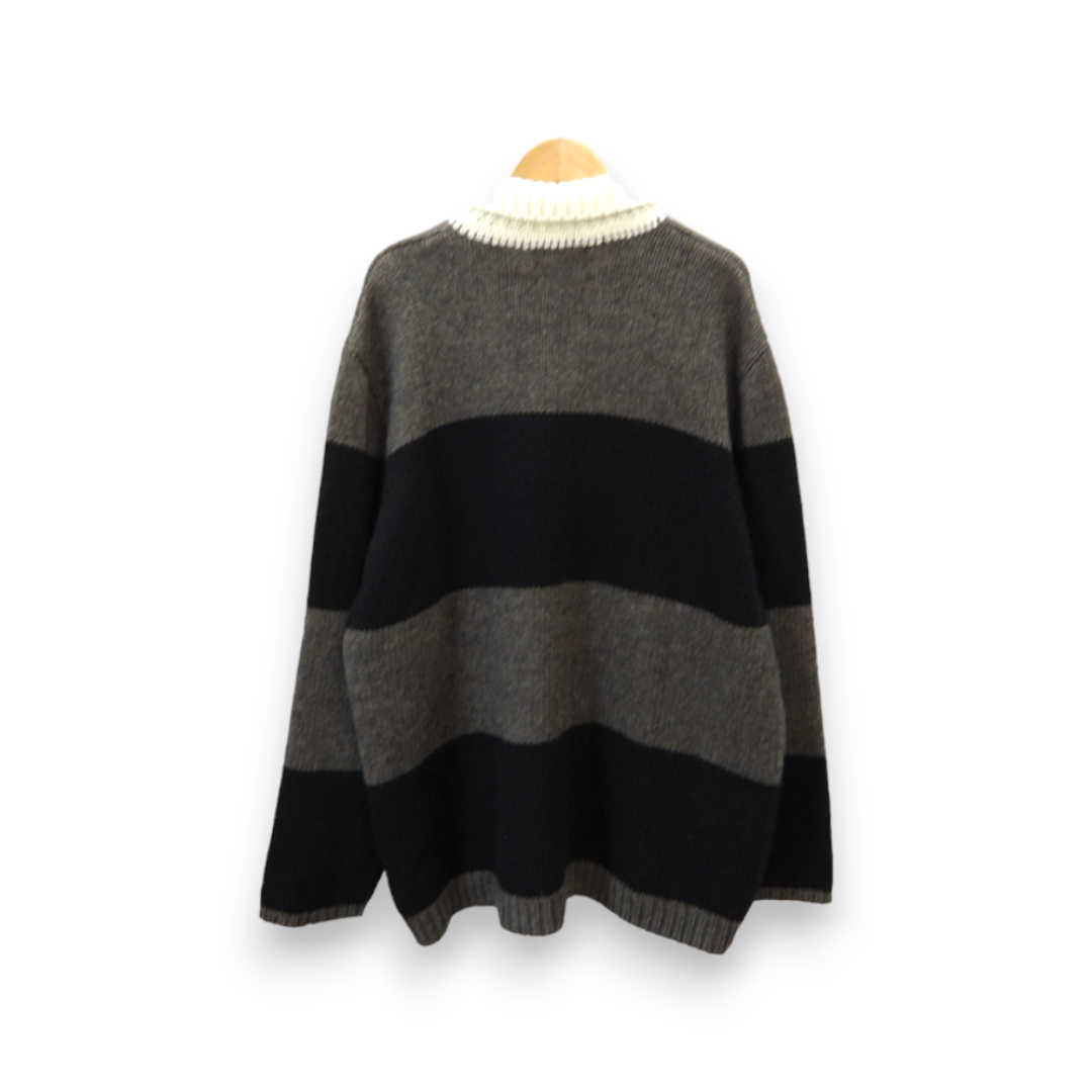 美品】OUR LEGACY BIG PIQUET POLO 46 ボーダー