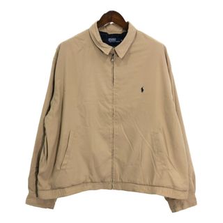 ポロラルフローレン(POLO RALPH LAUREN)のPolo by Ralph Lauren ポロ ラルフローレン スムースポリ スイングトップ 大きいサイズ ワンポイントロゴ (メンズ XXL) 中古 古着 R5425(その他)