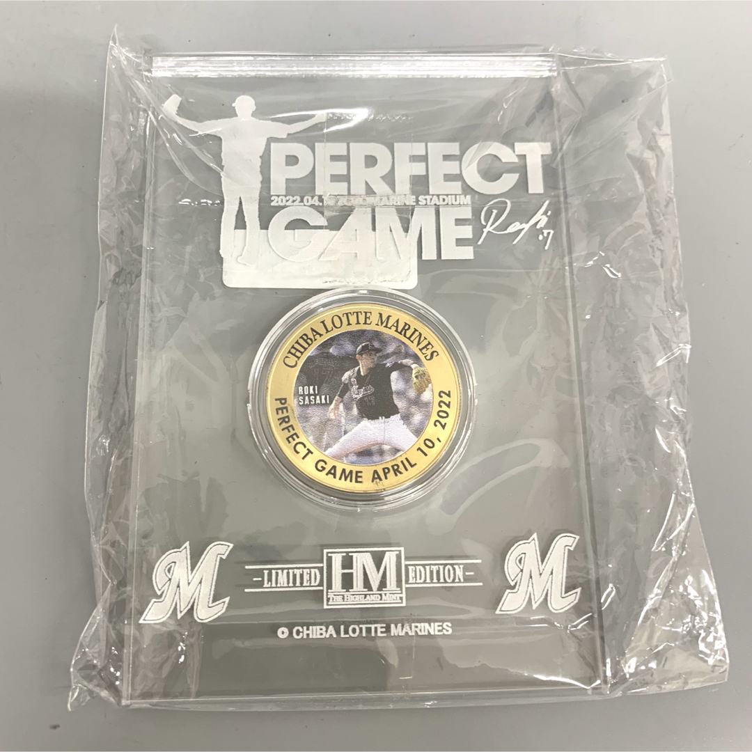 【日本郵便限定】2022 佐々木朗希 PerfectGame ゴールドコイン 【日本郵便限定】2022 佐々木朗希 PerfectGame ゴールドコイン