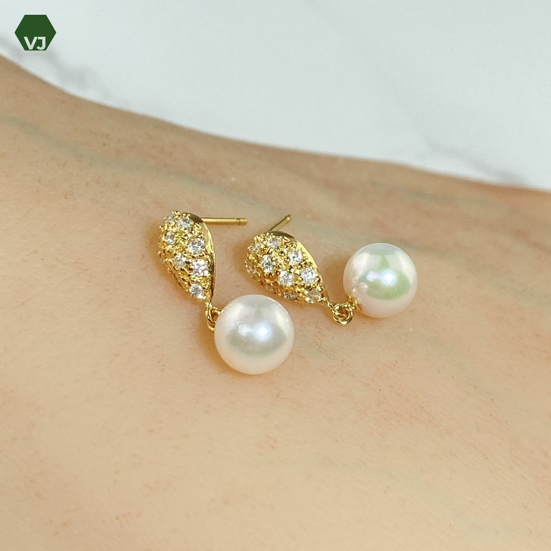 27-23】パール ダイヤモンド ピアス D0.2ct アクセサリー 27-23】パール ダイヤモンド ピアス D0.2ct アクセサリー