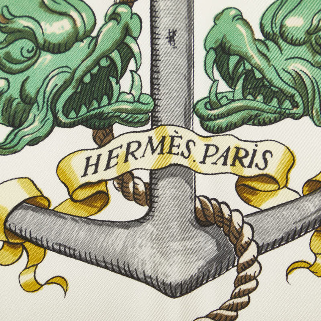 HERMES - エルメス カレ90 PAVOIS 船旗 スカーフ シルク HERMES - エルメス カレ90 PAVOIS 船旗 スカーフ シルク