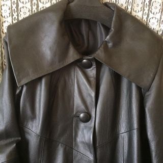 ラムレザーデザインコートお値下げしました！(ロングコート)