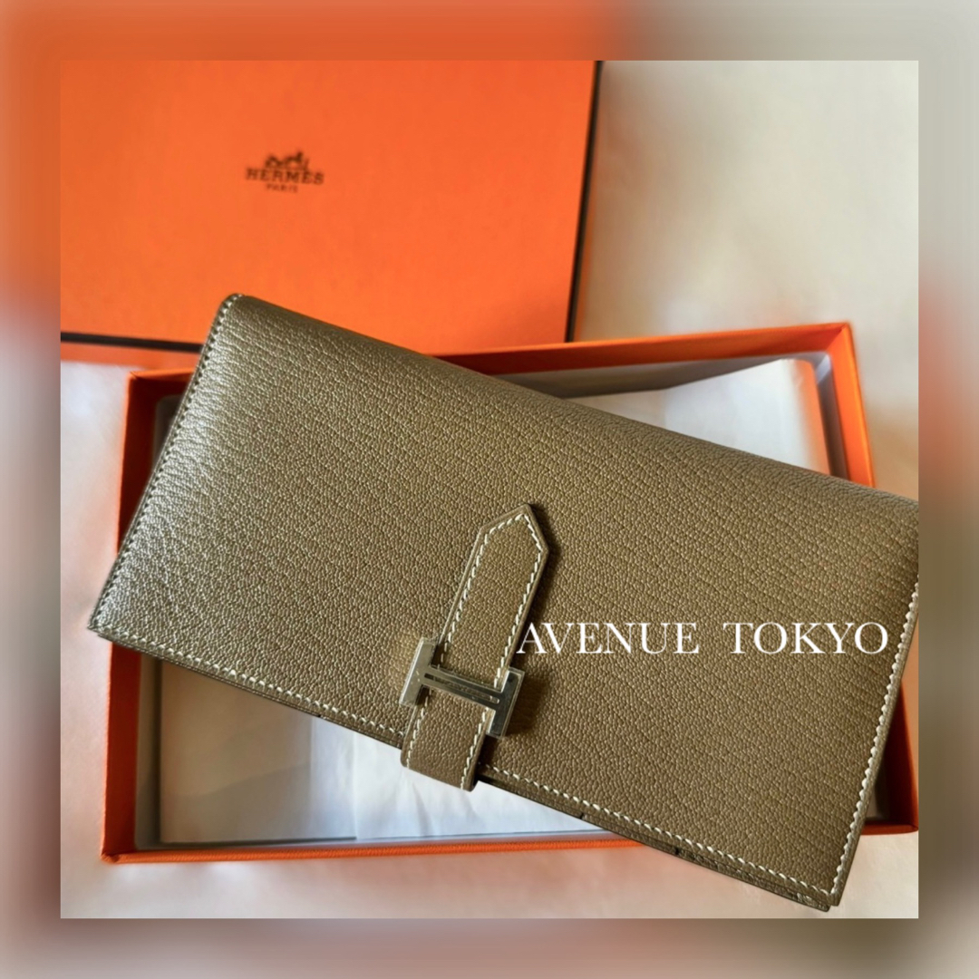 HERMES - 最短当日発送・新品ベアンスフレ・エトゥープ×シルバー HERMES - 最短当日発送・新品ベアンスフレ・エトゥープ×シルバー