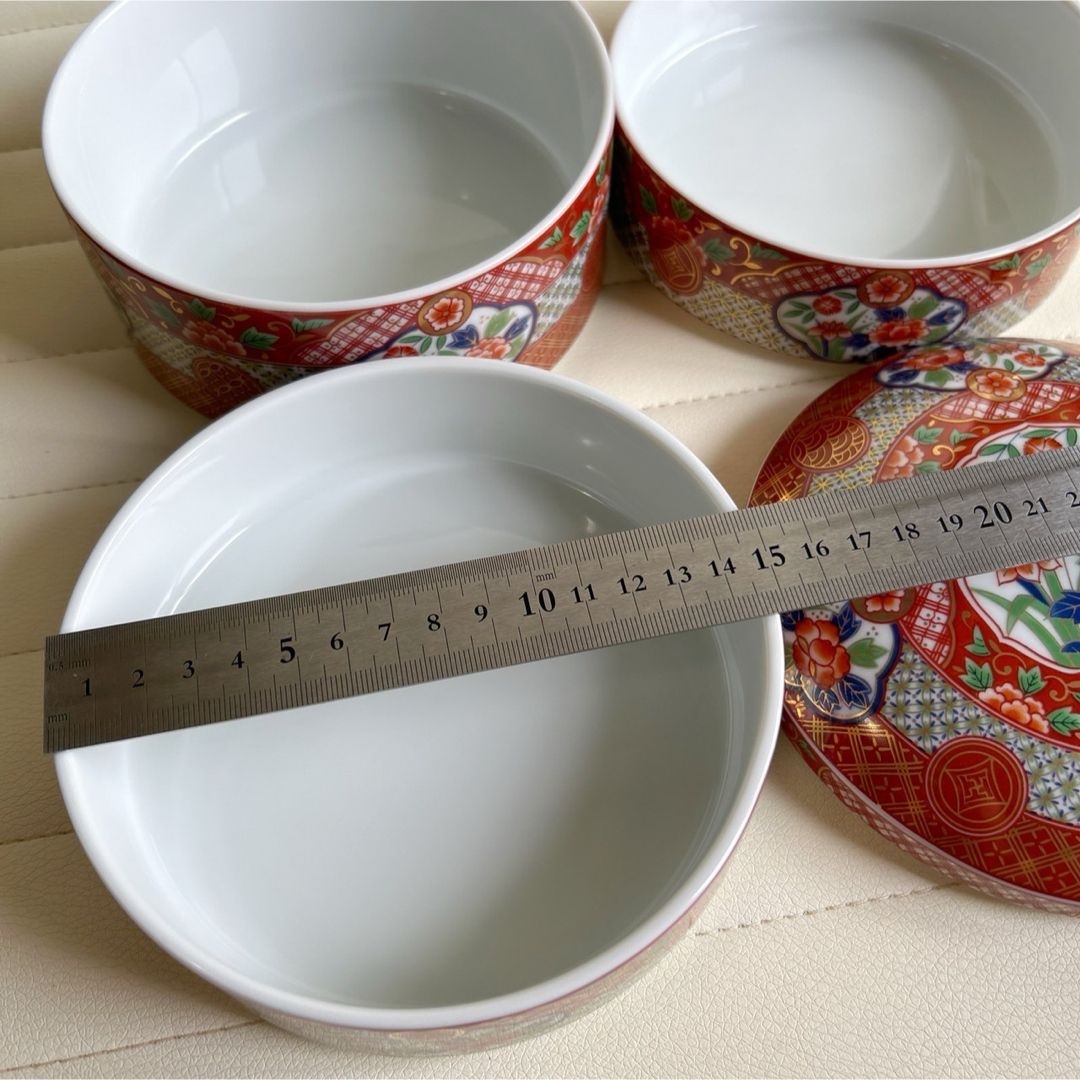 美濃焼 - 美濃焼 庫山窯 瑞祥 手まり三段重 重箱 おせち器 正月 美濃焼 - 美濃焼 庫山窯 瑞祥 手まり三段重 重箱 おせち器 正月