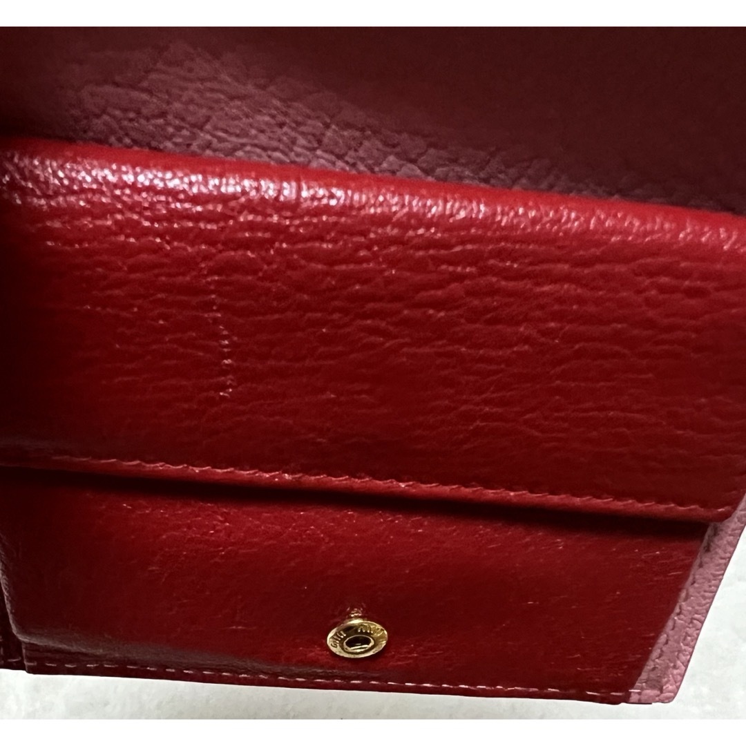 MIU MIU - MIUMIU マドラスレザー財布 二つ折り ラブレターの MIU MIU - MIUMIU マドラスレザー財布 二つ折り ラブレターの