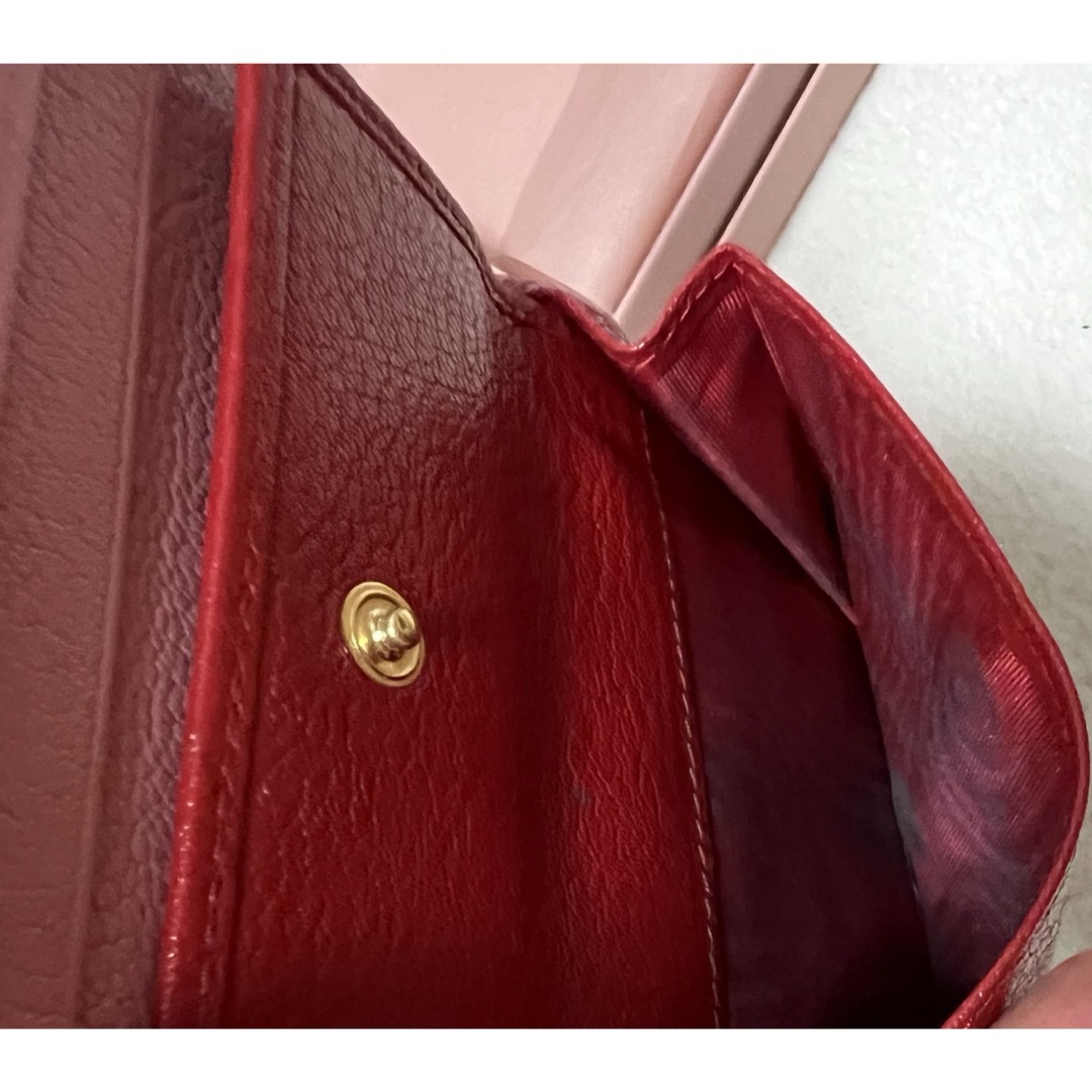 MIU MIU - MIUMIU マドラスレザー財布 二つ折り ラブレターの MIU MIU - MIUMIU マドラスレザー財布 二つ折り ラブレターの