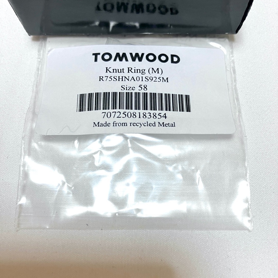 新品 58 TOMWOOD Knut Ring 指輪 シルバー 6653 リング(指輪)