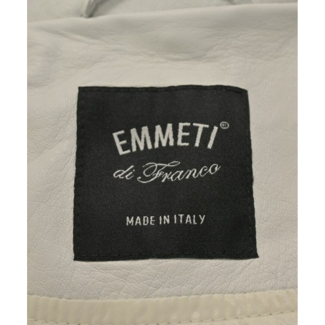 EMMETI - EMMETI エンメティ ライダース 46(M位) 白 【古着 EMMETI - EMMETI エンメティ ライダース 46(M位) 白 【古着