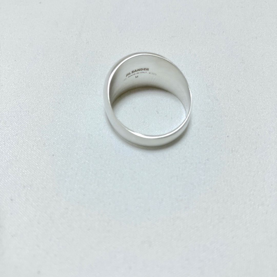 新品 M 23ss JIL SANDER シュバリエシルバーリング 6657 新品 M 23ss JIL SANDER シュバリエシルバーリング 6657