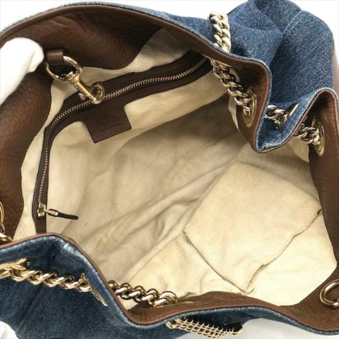GUCCI - 良品 GUCCI グッチ ソーホー デニム レザー フリンジ GUCCI - 良品 GUCCI グッチ ソーホー デニム レザー フリンジ