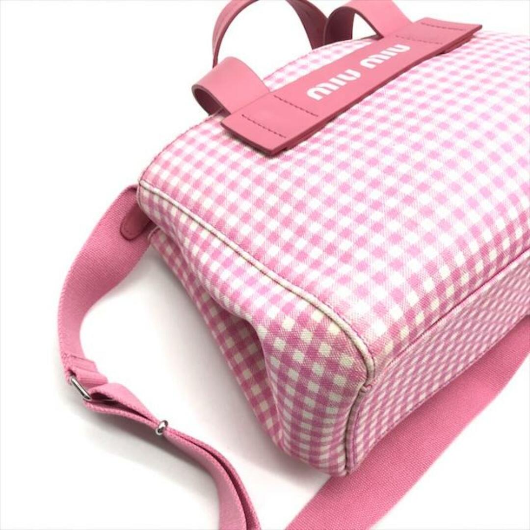 MIU MIU - 良品 miumiu ミュウミュウ カナパ 2WAY キャンバス MIU MIU - 良品 miumiu ミュウミュウ カナパ 2WAY キャンバス