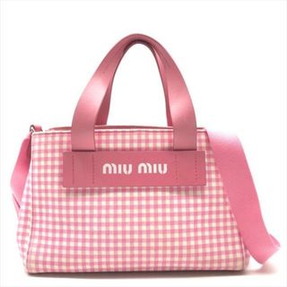 MIU MIU - 良品 miumiu ミュウミュウ カナパ 2WAY キャンバス MIU MIU - 良品 miumiu ミュウミュウ カナパ 2WAY キャンバス