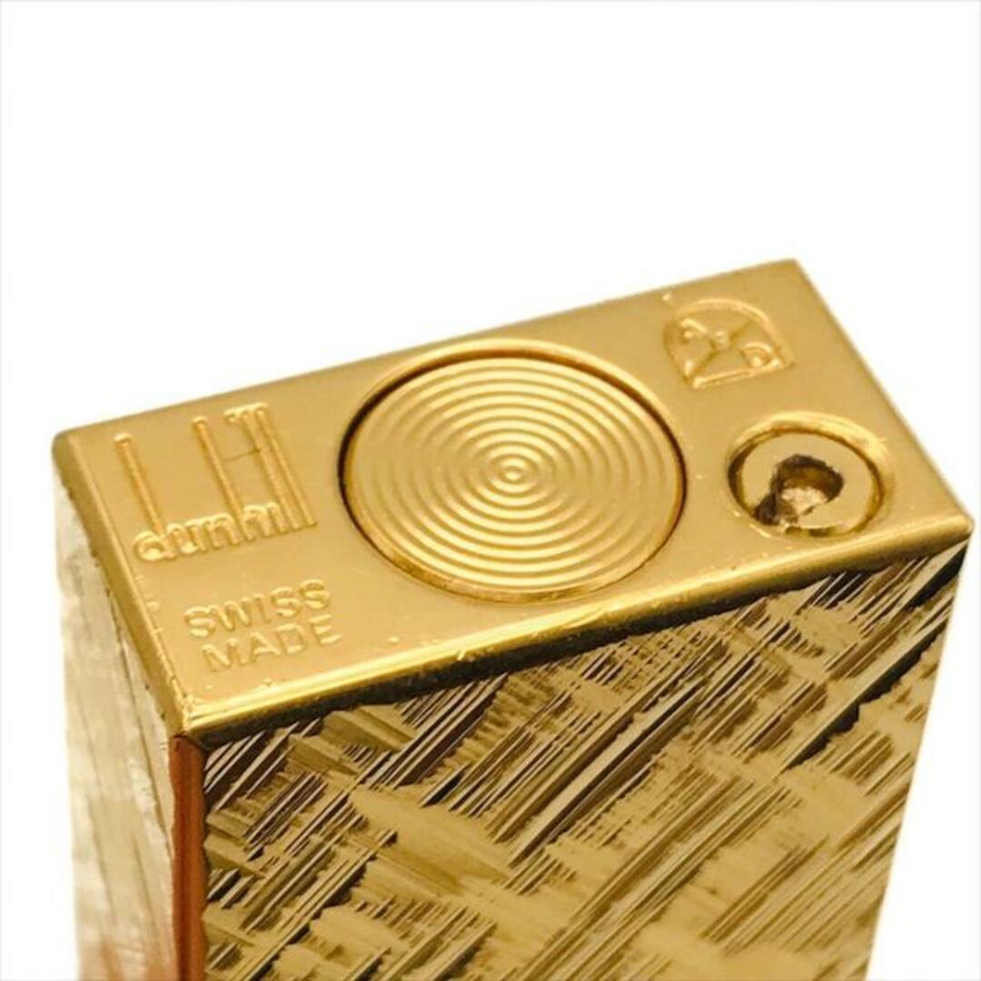 dunhill ダンヒル ライター ゴールドカラー クロスカット 刻印 dunhill ダンヒル ライター ゴールドカラー クロスカット 刻印