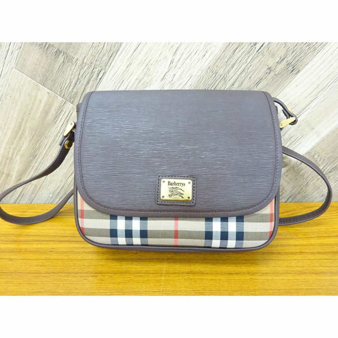 BURBERRY - 宇066/ バーバリー シャドーホース PVC ショルダーバッグ