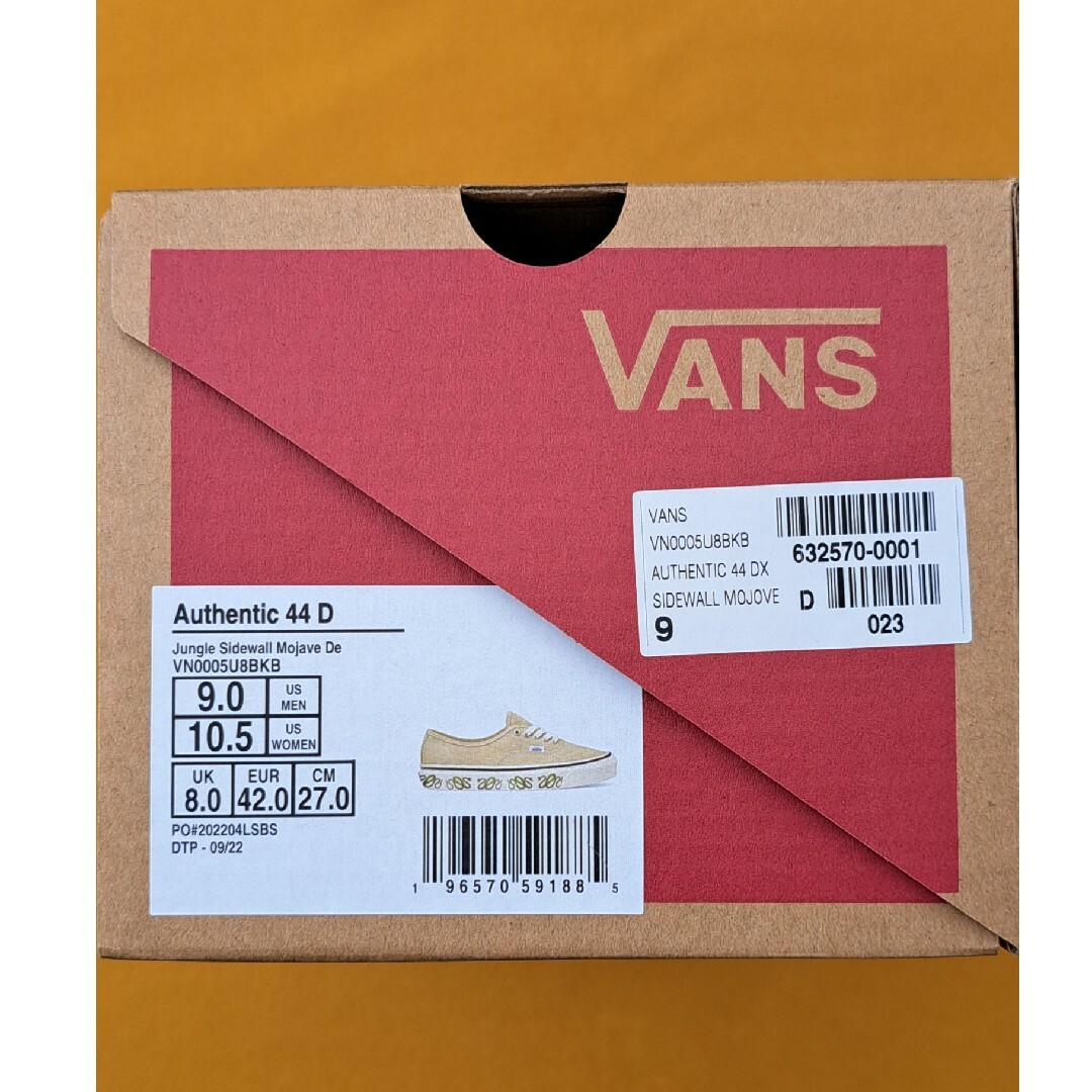 AUTHENTIC(VANS) - バンズ VANS AUTHENTIC 44 DX 27,0cm AUTHENTIC(VANS) - バンズ VANS AUTHENTIC 44 DX 27,0cm