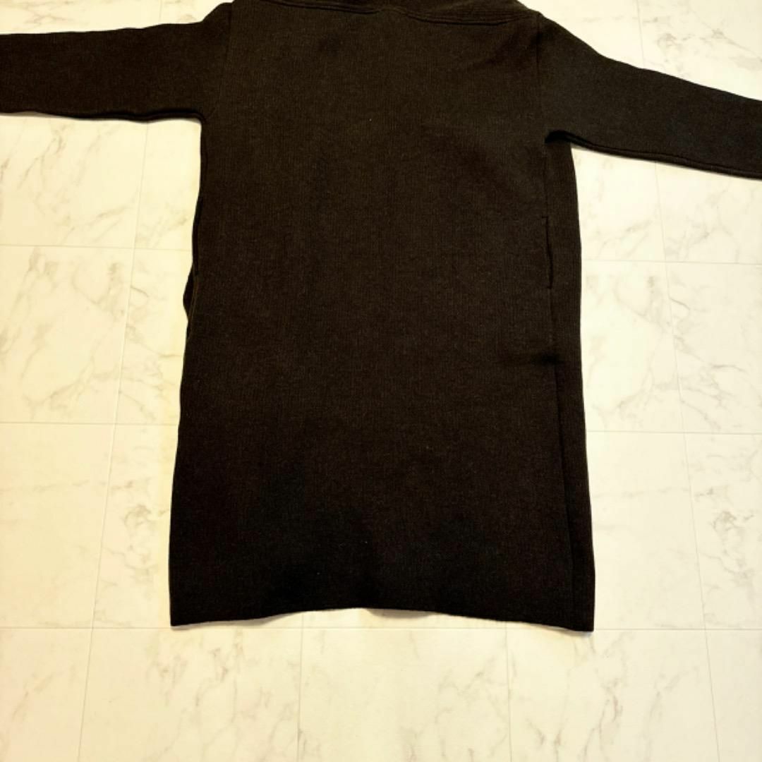 ADAWAS KNIT GAWN ウール ニット ガウン ダークブラウン ADAWAS KNIT GAWN ウール ニット ガウン ダークブラウン