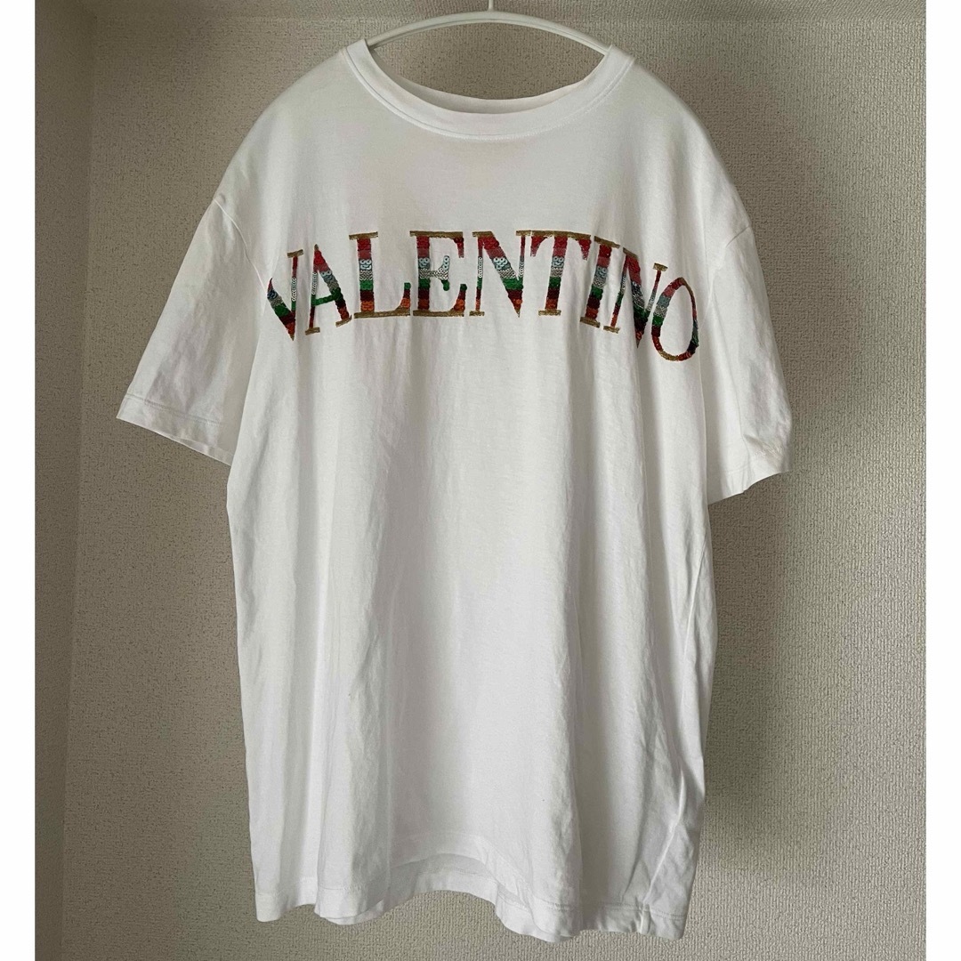 連休限定SALE ヴァレンティノ スパンコールロゴTシャツ 連休限定SALE ヴァレンティノ スパンコールロゴTシャツ