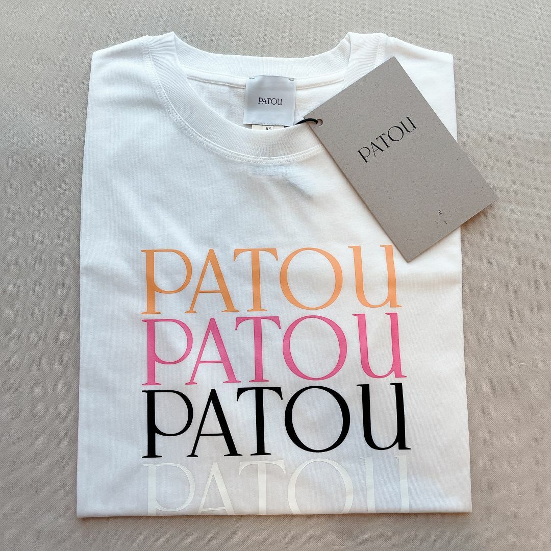 PATOU - PATOU パトゥ！パトゥ！パトゥ！ロゴ プリント コットン Tシャツ