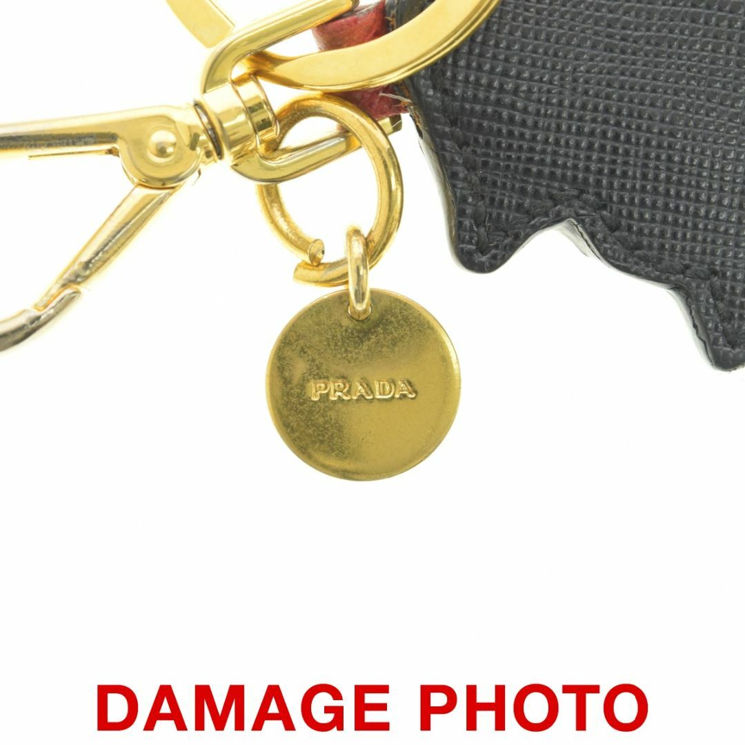 PRADA - 【PRADA】サフィアーノ フラワー バラ バッグチャーム PRADA - 【PRADA】サフィアーノ フラワー バラ バッグチャーム