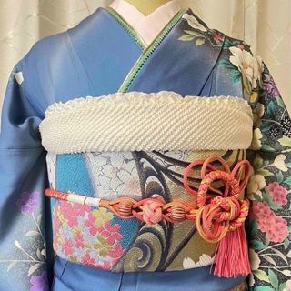 豪華6点セット 高級総絞り 流水花文 ホワイトレース付き (3 豪華6点セット 高級総絞り 流水花文 ホワイトレース付き (3