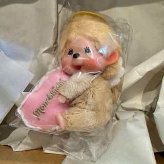 新品未開封 ラブハッピーエンジェル モンチッチ 顔でかSSキーチェーン 男の子(キーホルダー)