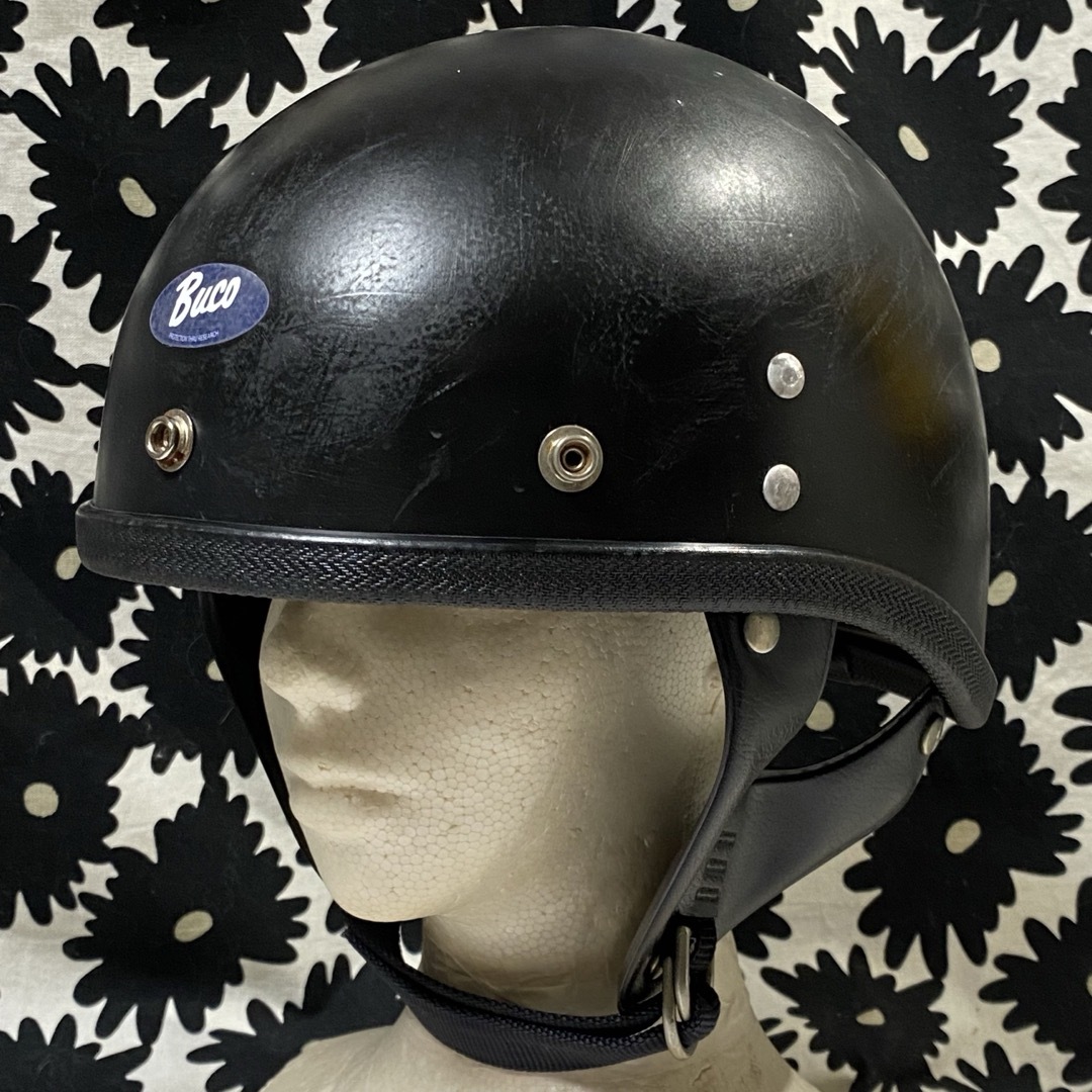 【希少】BUCO ヴィンテージヘルメット 60s リペア済み 最新情報 ヘルメット ハーフ ビンテージ BUCO 60'S リペア済 ②