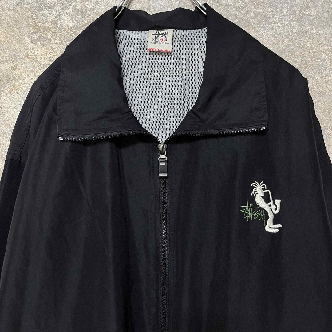 STUSSY - USA製 STUSSY コーチジャケット ロゴ刺繍 シャドーマン STUSSY - USA製 STUSSY コーチジャケット ロゴ刺繍 シャドーマン