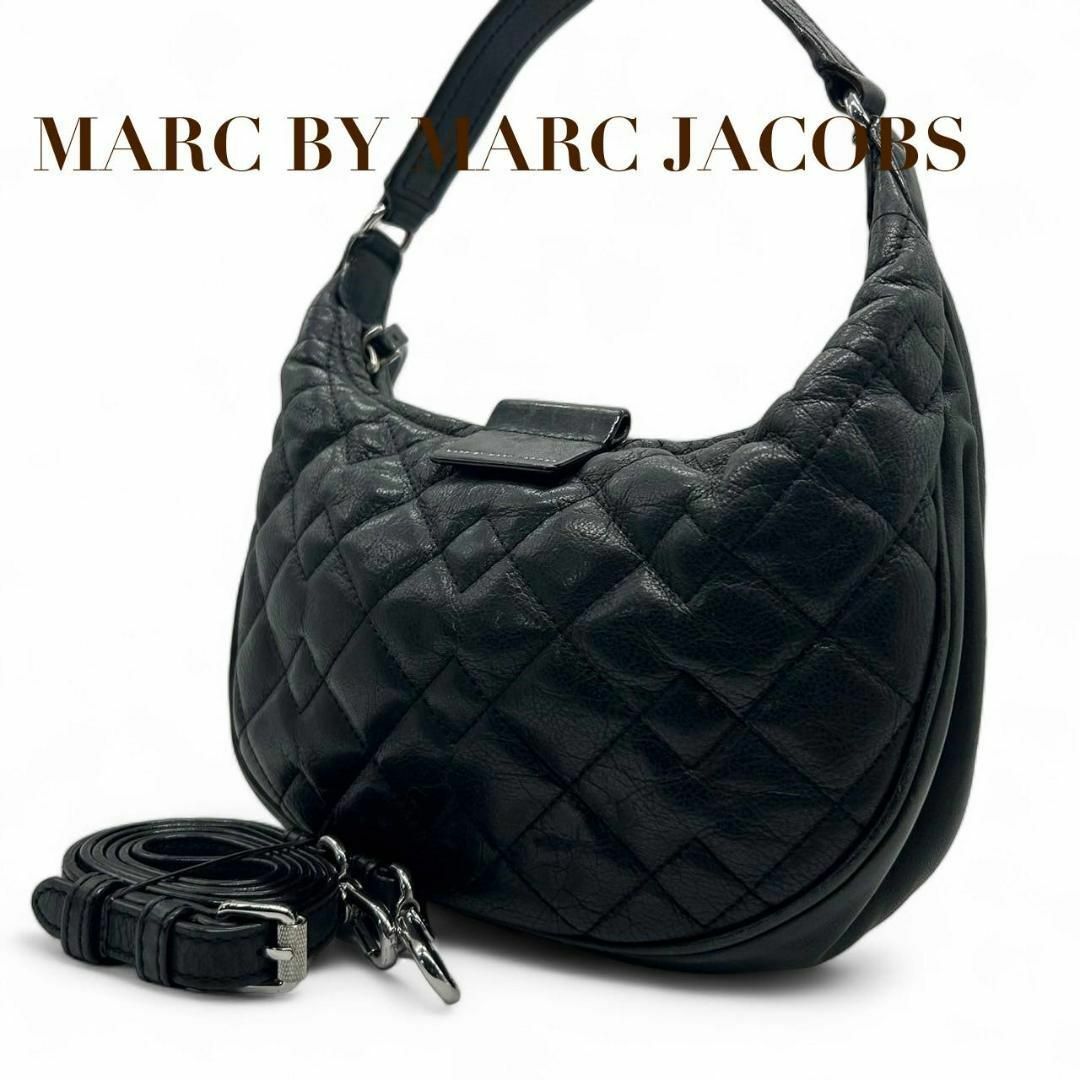 MARC BY MARC JACOBS - マークジェイコブス ハンドバッグ T5　黒　2way キルティング　斜め掛