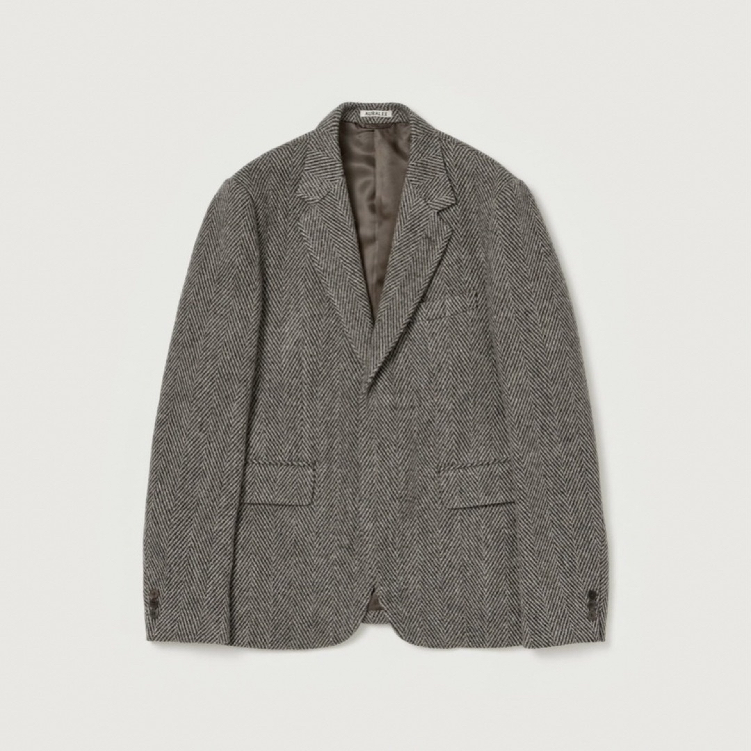 AURALEE - LAMA SHETLAND WOOL TWEED OVER JACKET 4の通販 by AURALEE - LAMA SHETLAND WOOL TWEED OVER JACKET 4の通販 by